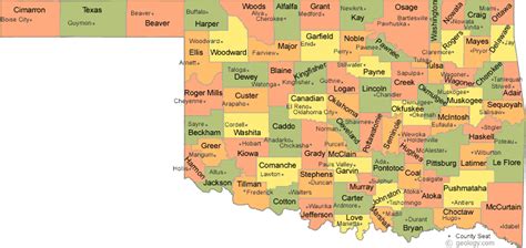 list of towns and counties in oklahoma.